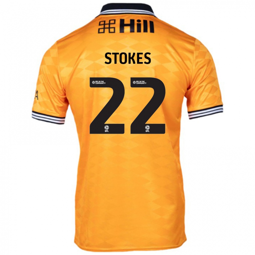 Dětské Josh Stokes #22 Pomerančový Domů Hráčské Dresy 2024/25 Dres