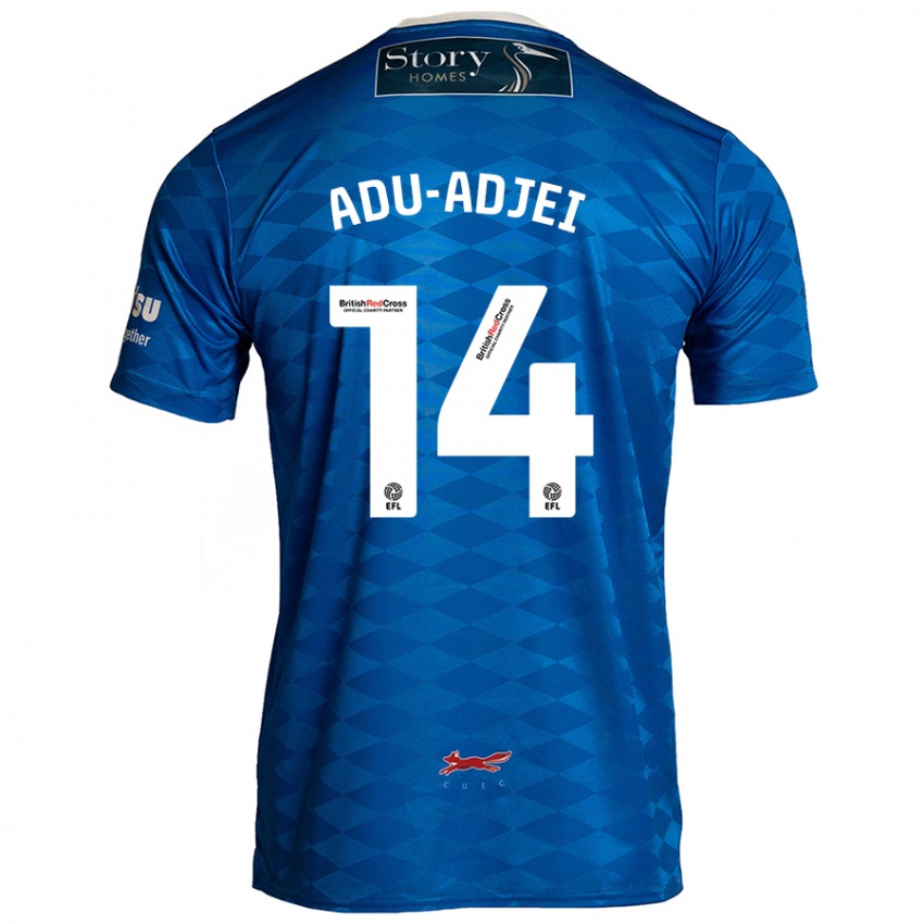 Dětské Daniel Adu-Adjei #14 Modrý Domů Hráčské Dresy 2024/25 Dres