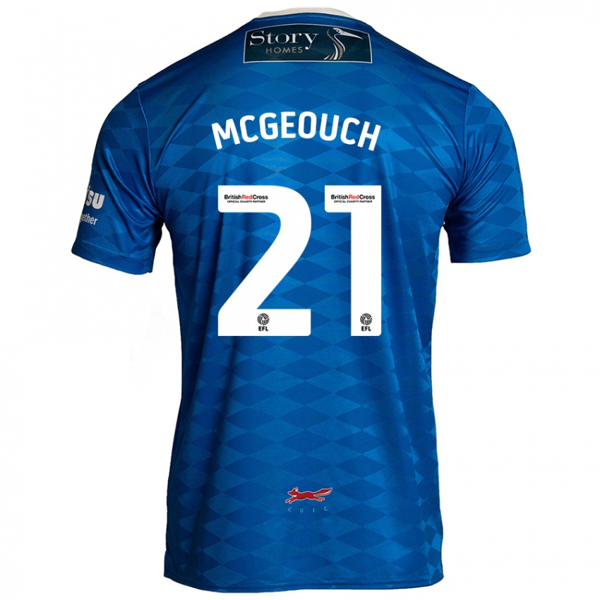 Dětské Dylan Mcgeouch #21 Modrý Domů Hráčské Dresy 2024/25 Dres