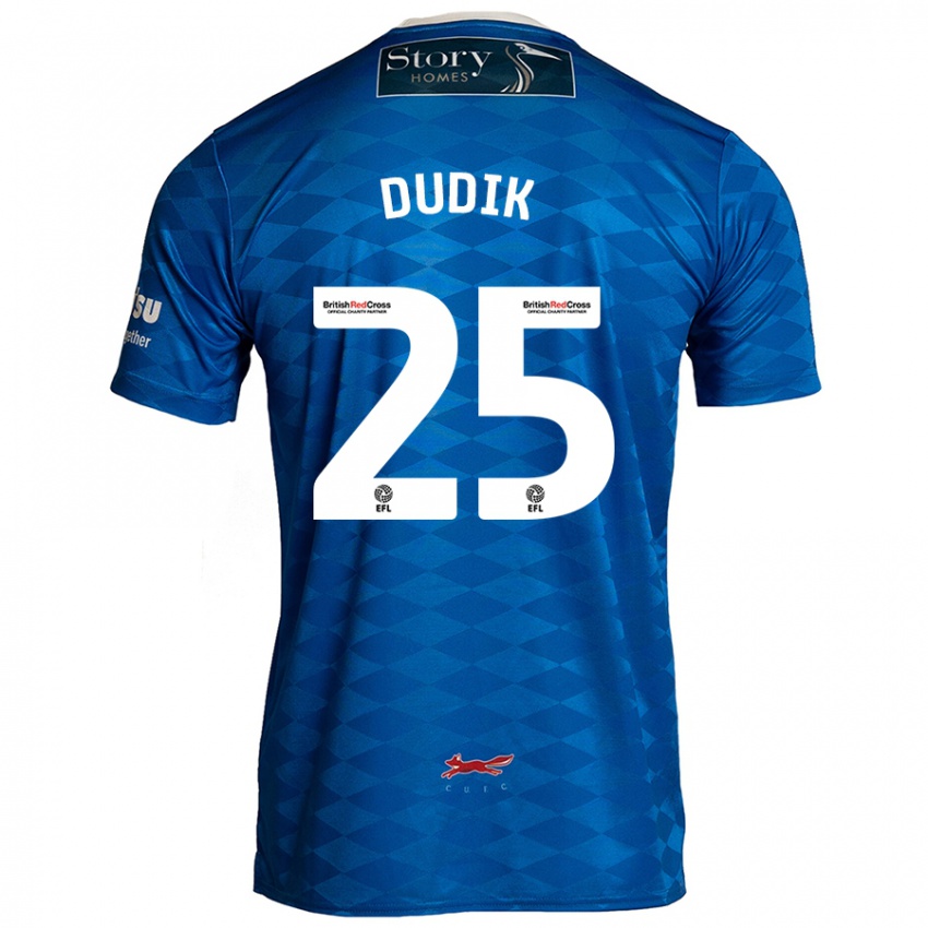 Dětské Anton Dudik #25 Modrý Domů Hráčské Dresy 2024/25 Dres