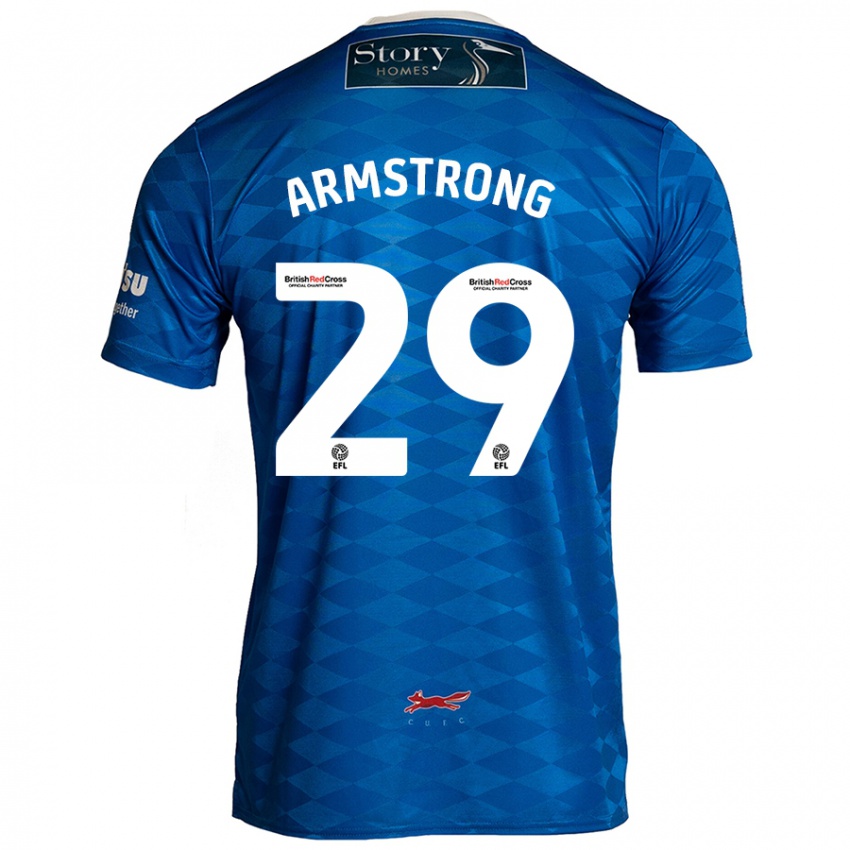 Dětské Luke Armstrong #29 Modrý Domů Hráčské Dresy 2024/25 Dres