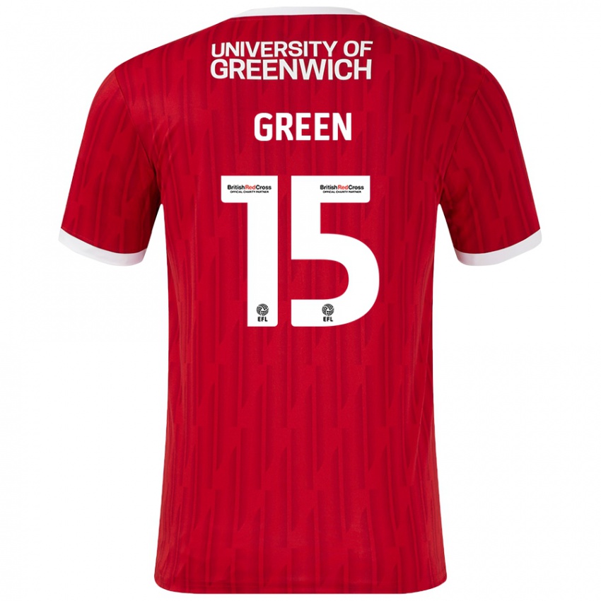 Dětské Kayleigh Green #15 Červená Bílá Domů Hráčské Dresy 2024/25 Dres