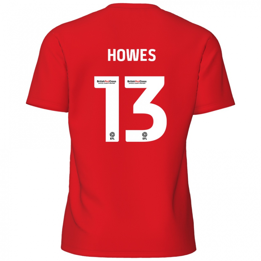 Dětské Sam Howes #13 Červený Domů Hráčské Dresy 2024/25 Dres