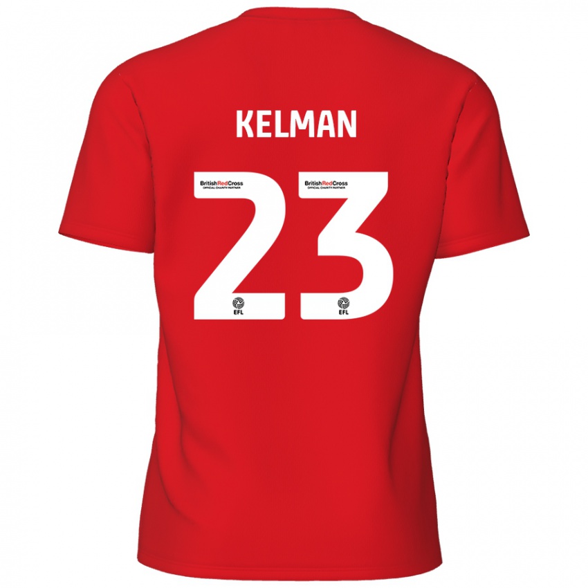 Dětské Charlie Kelman #23 Červený Domů Hráčské Dresy 2024/25 Dres