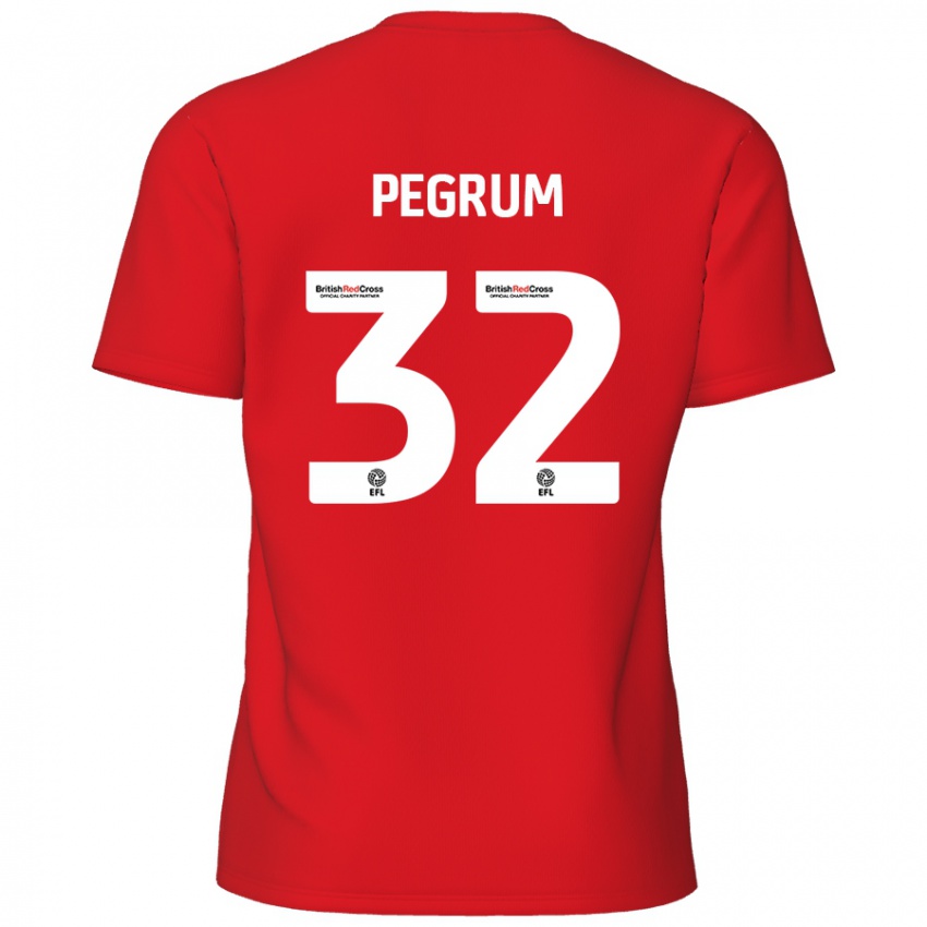 Dětské Charlie Pegrum #32 Červený Domů Hráčské Dresy 2024/25 Dres