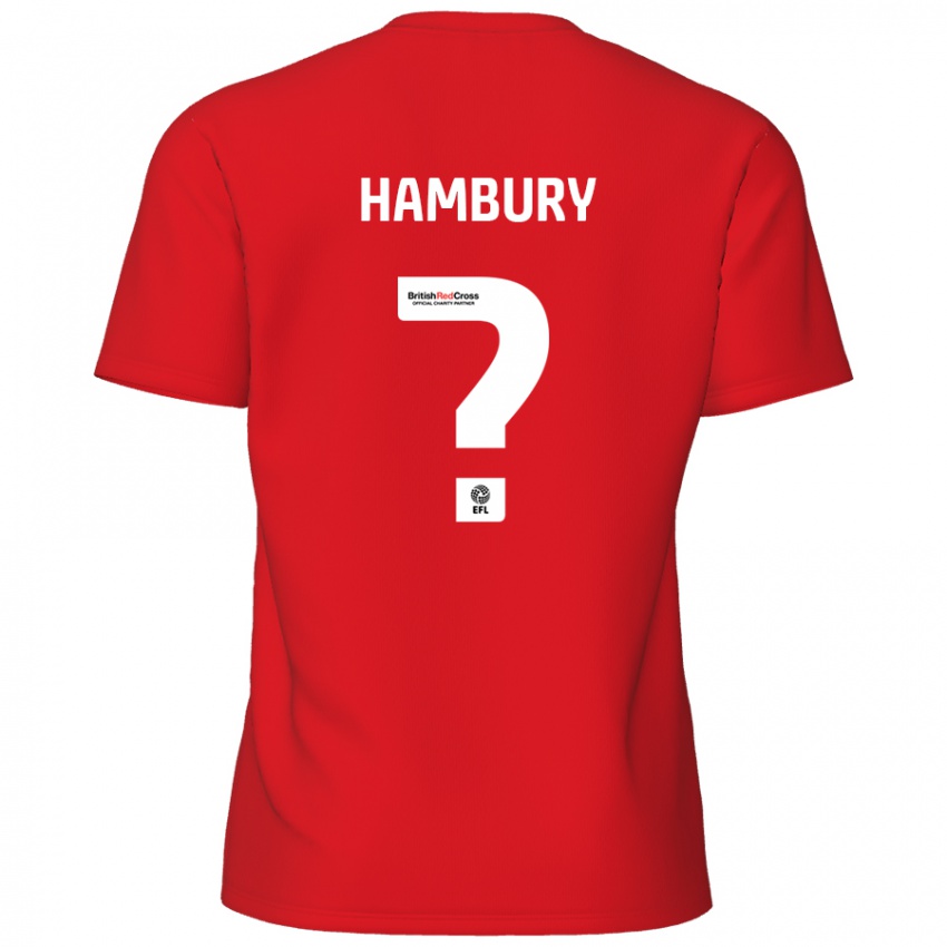 Dětské Zack Hambury #0 Červený Domů Hráčské Dresy 2024/25 Dres