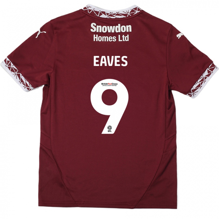 Dětské Tom Eaves #9 Burgundské Domů Hráčské Dresy 2024/25 Dres