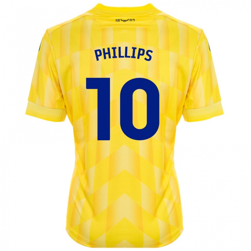 Dětské Matt Phillips #10 Žluť Domů Hráčské Dresy 2024/25 Dres