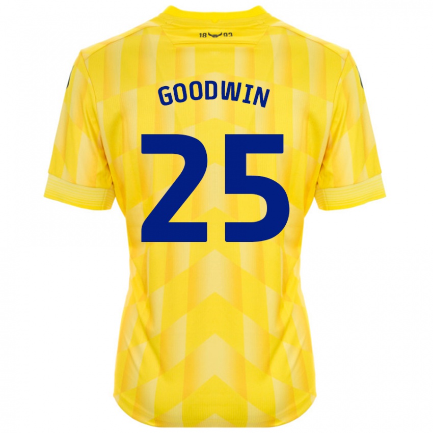 Dětské Will Goodwin #25 Žluť Domů Hráčské Dresy 2024/25 Dres