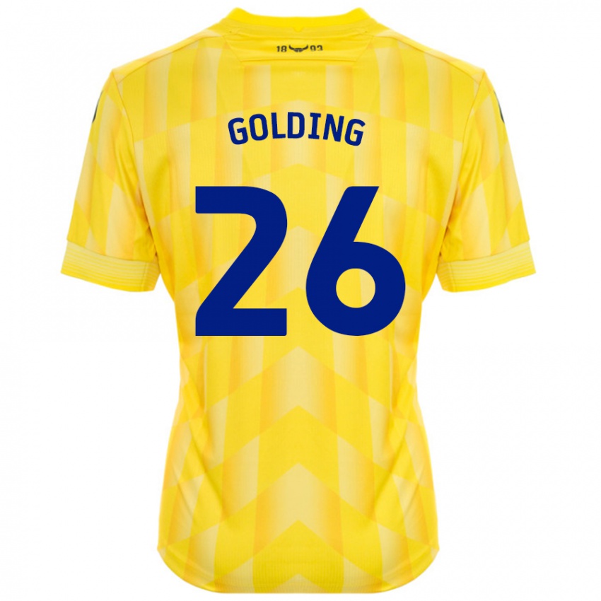 Dětské James Golding #26 Žluť Domů Hráčské Dresy 2024/25 Dres