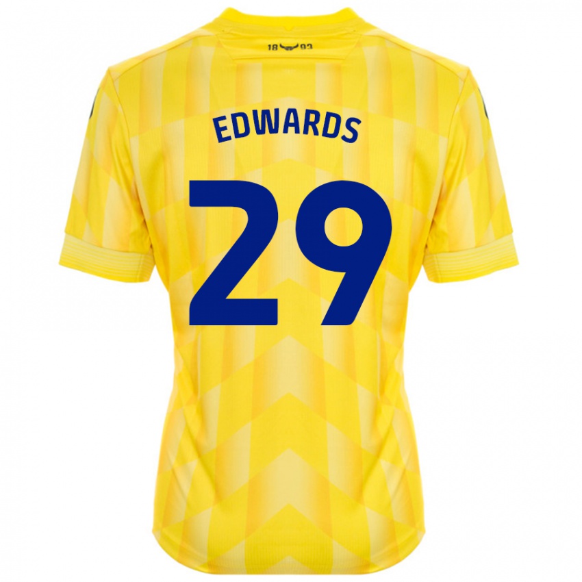 Dětské Kyle Edwards #29 Žluť Domů Hráčské Dresy 2024/25 Dres