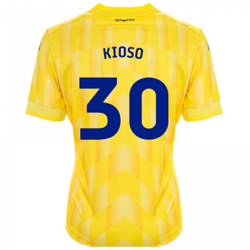 Dětské Peter Kioso #30 Žluť Domů Hráčské Dresy 2024/25 Dres