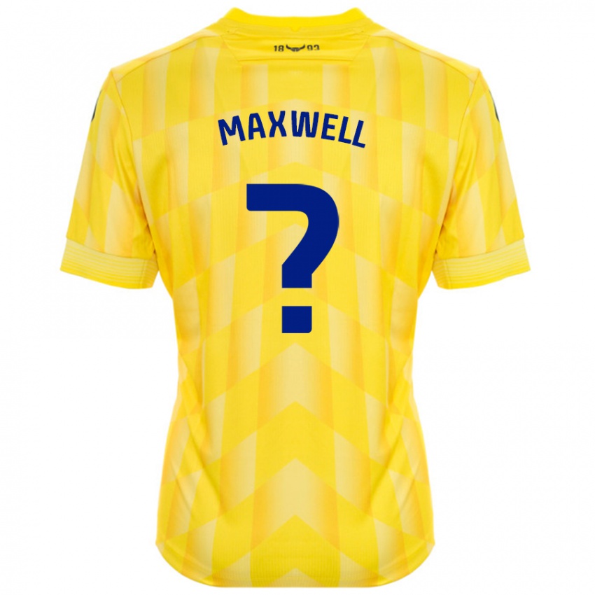 Dětské Rashane Maxwell #0 Žluť Domů Hráčské Dresy 2024/25 Dres