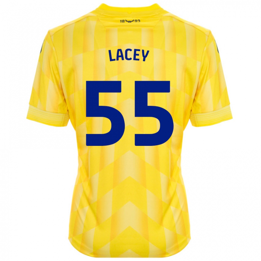 Dětské Aaron Lacey #55 Žluť Domů Hráčské Dresy 2024/25 Dres