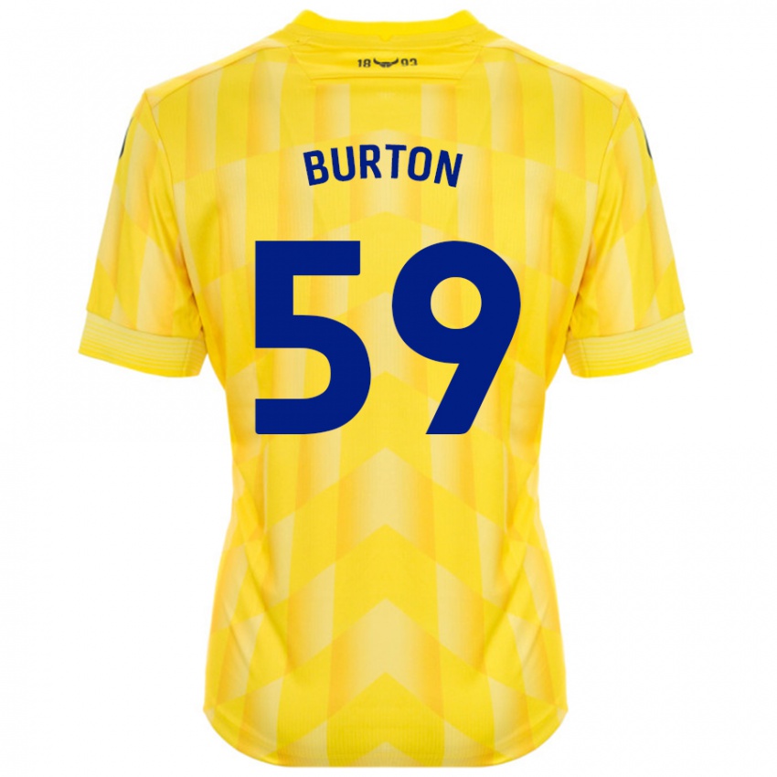 Dětské Kasway Burton #59 Žluť Domů Hráčské Dresy 2024/25 Dres