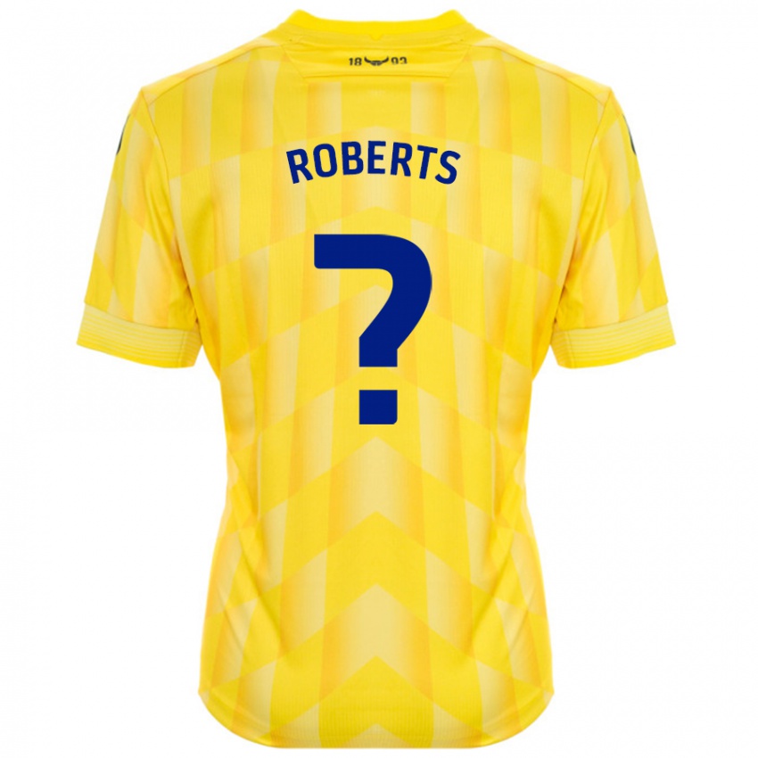 Dětské Amber Roberts #0 Žluť Domů Hráčské Dresy 2024/25 Dres