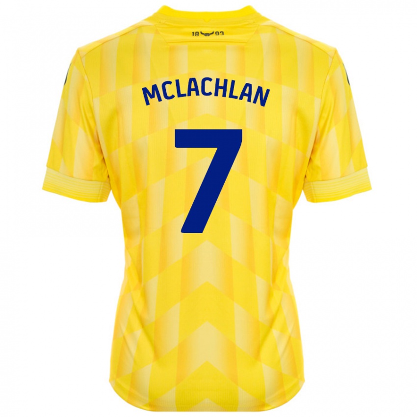 Dětské Daisy Mclachlan #7 Žluť Domů Hráčské Dresy 2024/25 Dres