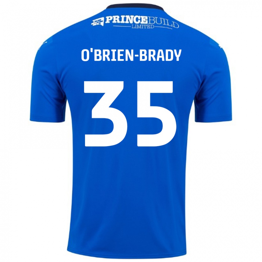 Dětské Donay O'brien-Brady #35 Modrá Bílá Domů Hráčské Dresy 2024/25 Dres