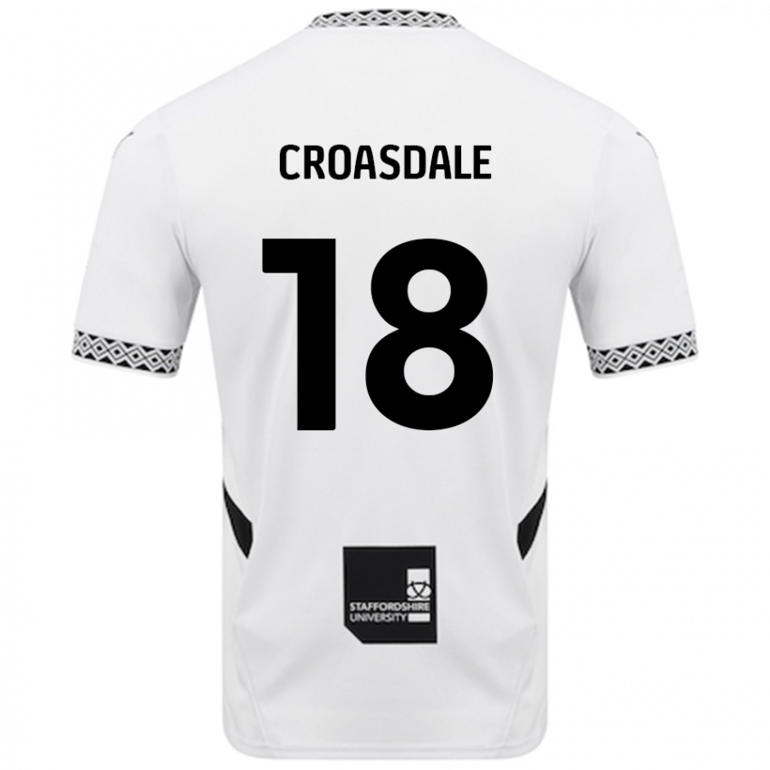 Dětské Ryan Croasdale #18 Bílý Domů Hráčské Dresy 2024/25 Dres