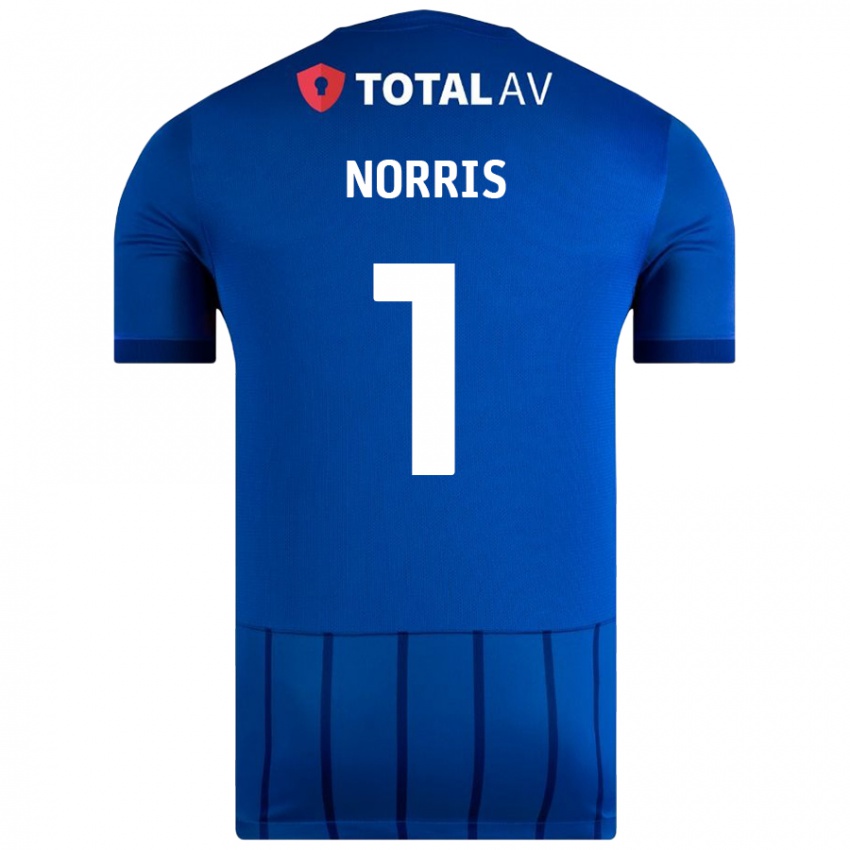 Dětské Will Norris #1 Modrý Domů Hráčské Dresy 2024/25 Dres