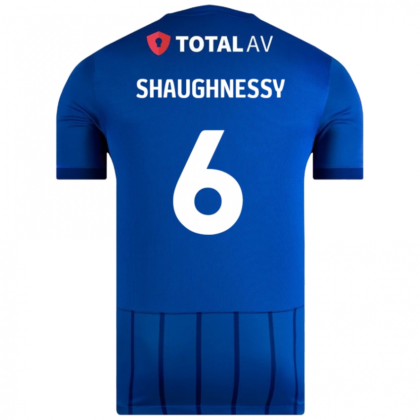 Dětské Conor Shaughnessy #6 Modrý Domů Hráčské Dresy 2024/25 Dres