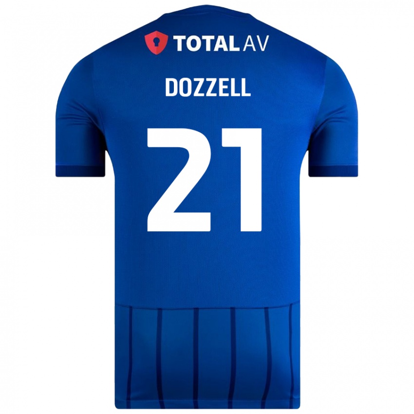 Dětské Andre Dozzell #21 Modrý Domů Hráčské Dresy 2024/25 Dres