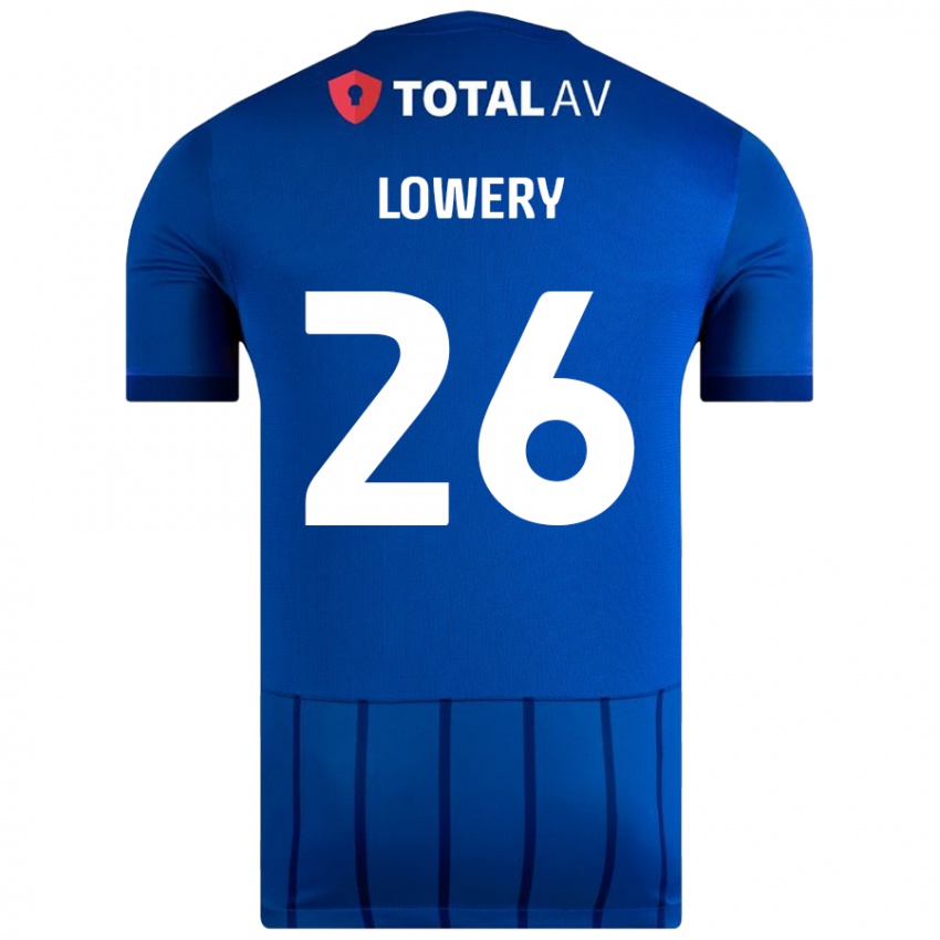 Dětské Tom Lowery #26 Modrý Domů Hráčské Dresy 2024/25 Dres