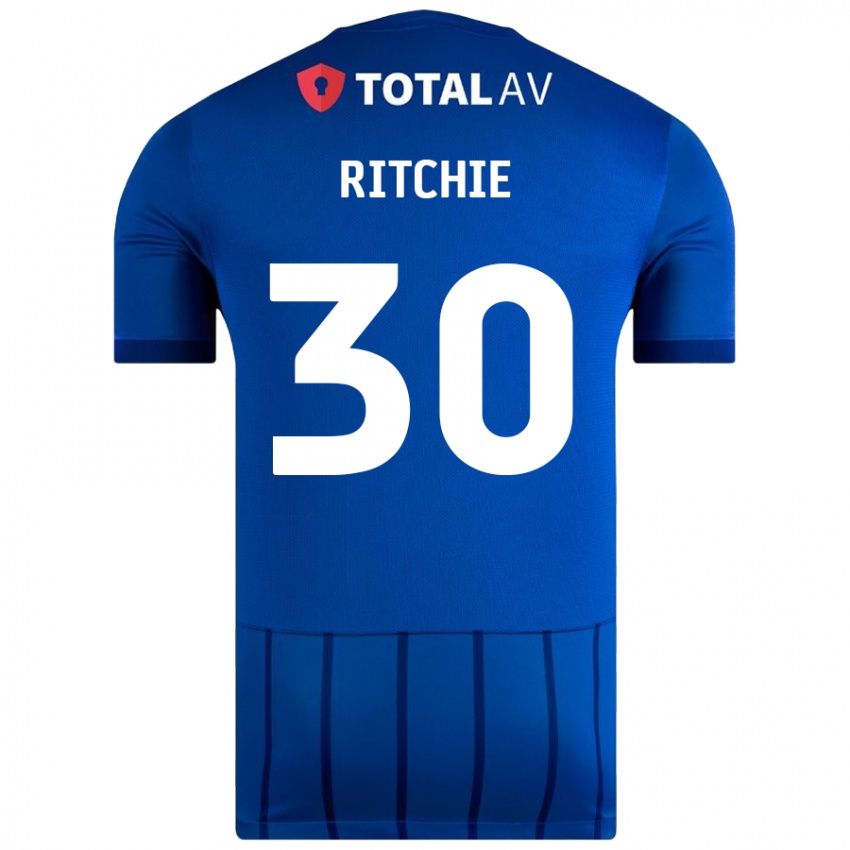 Dětské Matt Ritchie #30 Modrý Domů Hráčské Dresy 2024/25 Dres