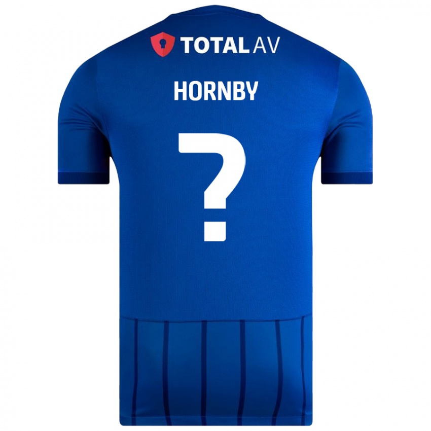 Dětské Megan Hornby #0 Modrý Domů Hráčské Dresy 2024/25 Dres