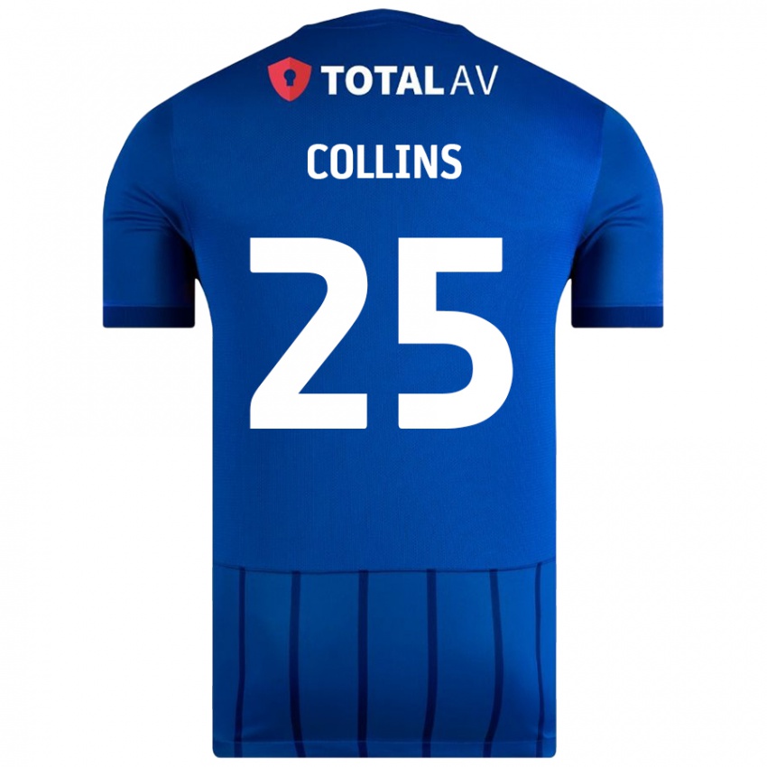 Dětské Izzy Collins #25 Modrý Domů Hráčské Dresy 2024/25 Dres