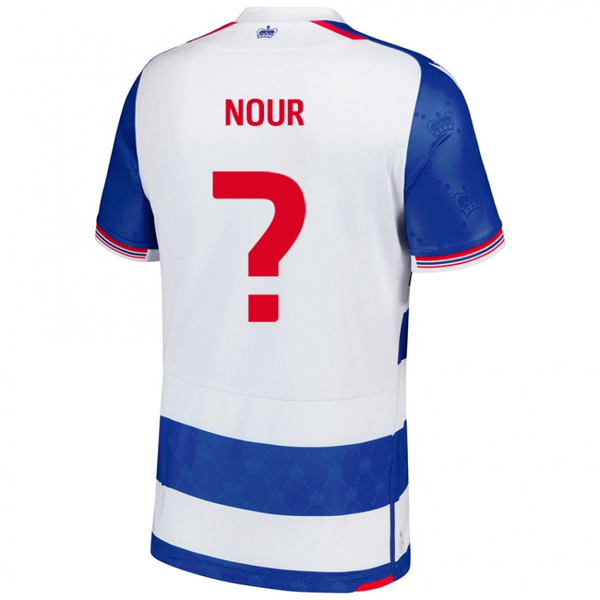 Dětské Aaron Nour #0 Modrá Bílá Domů Hráčské Dresy 2024/25 Dres