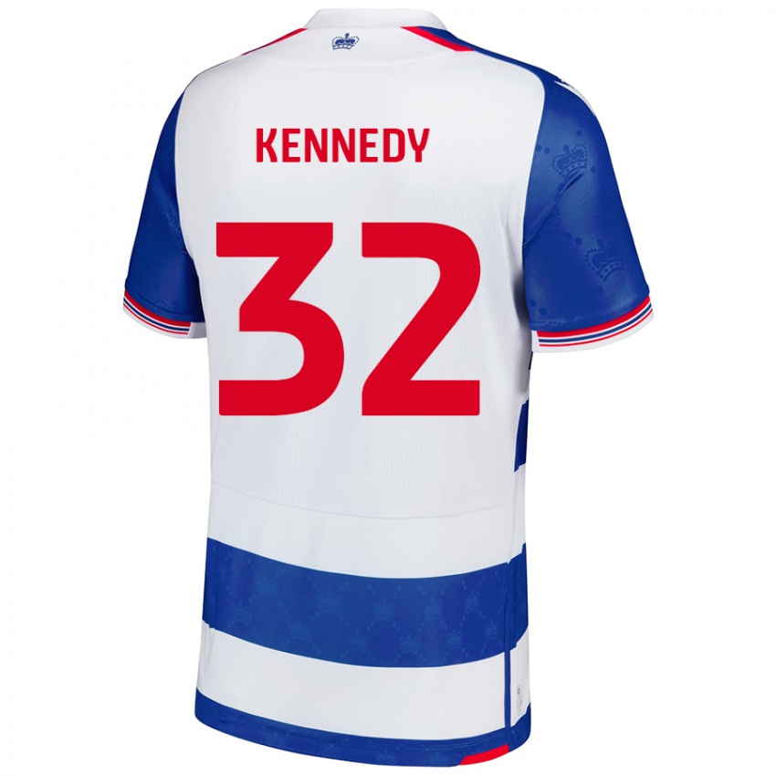 Dětské Stevie Kennedy #32 Modrá Bílá Domů Hráčské Dresy 2024/25 Dres