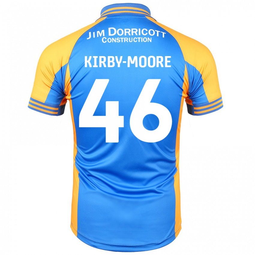 Dětské Harvey Kirby-Moore #46 Modrá Jantarová Domů Hráčské Dresy 2024/25 Dres