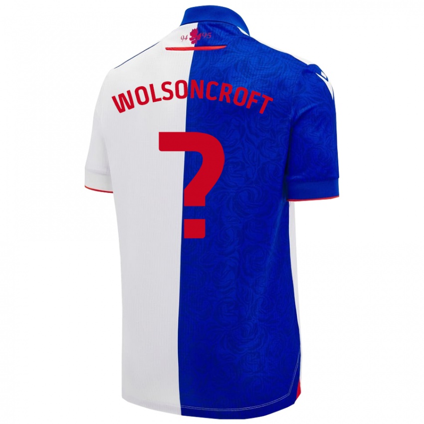 Dětské Blake Wolsoncroft #0 Nebesky Modrá Bílá Domů Hráčské Dresy 2024/25 Dres