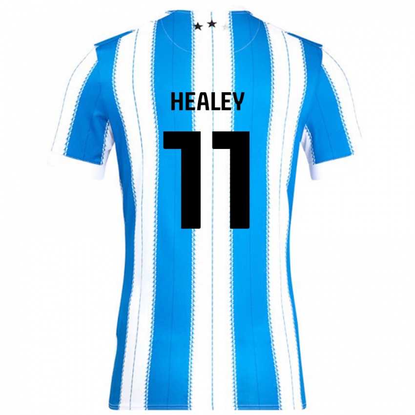 Dětské Rhys Healey #11 Modrá Bílá Domů Hráčské Dresy 2024/25 Dres