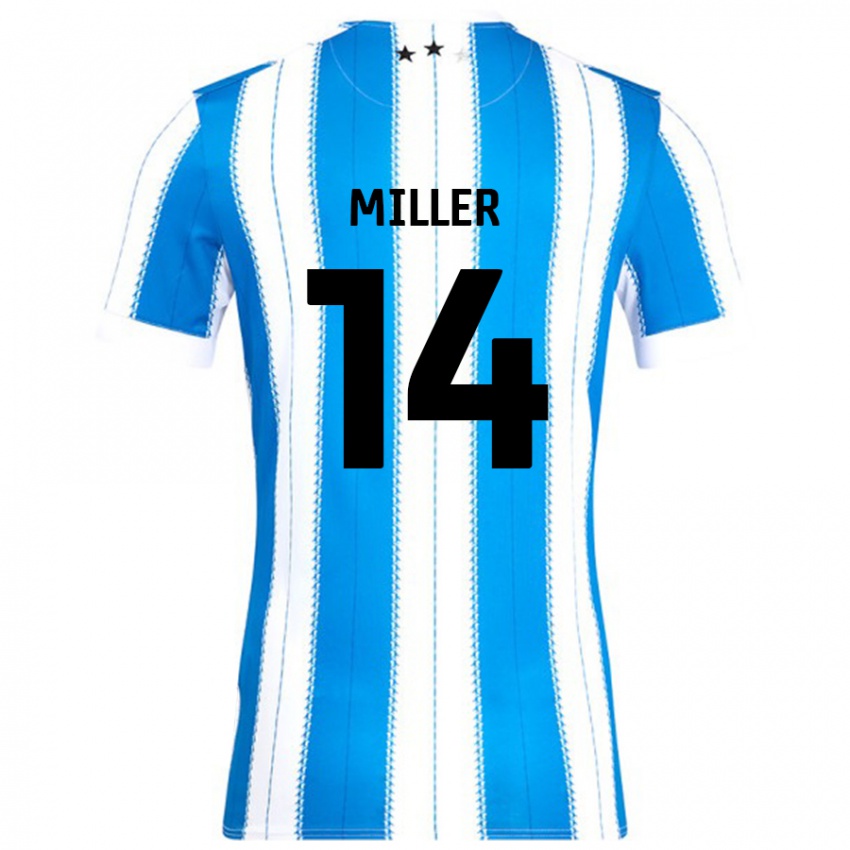 Dětské Mickel Miller #14 Modrá Bílá Domů Hráčské Dresy 2024/25 Dres