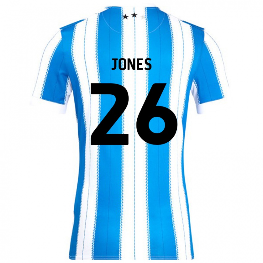 Dětské Patrick Jones #26 Modrá Bílá Domů Hráčské Dresy 2024/25 Dres