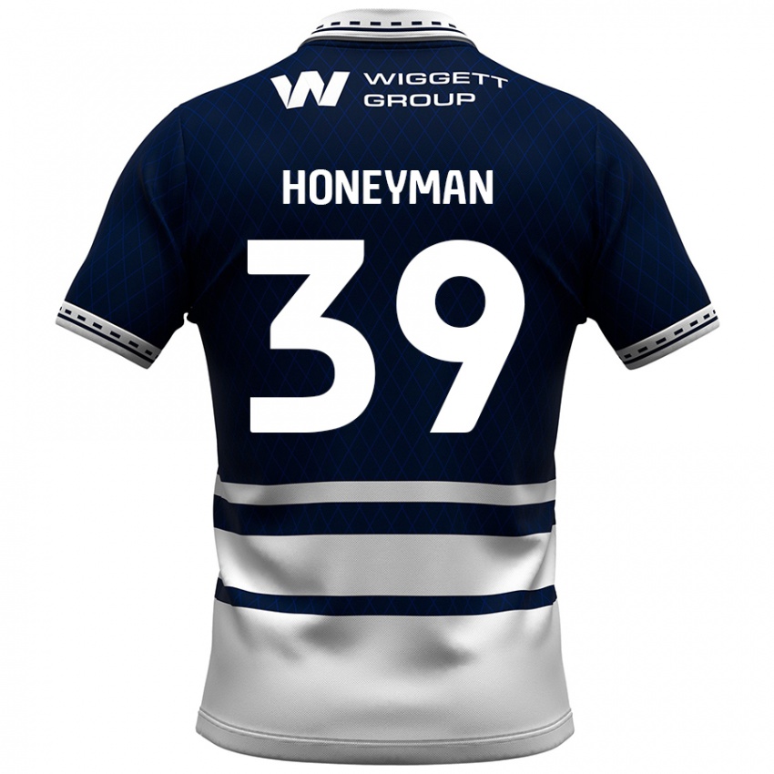 Dětské George Honeyman #39 Námořnická Modrá Bílá Domů Hráčské Dresy 2024/25 Dres