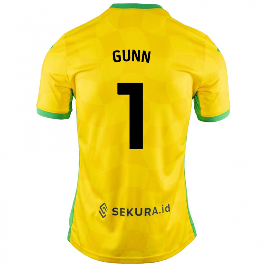 Dětské Angus Gunn #1 Žlutá Zelená Domů Hráčské Dresy 2024/25 Dres