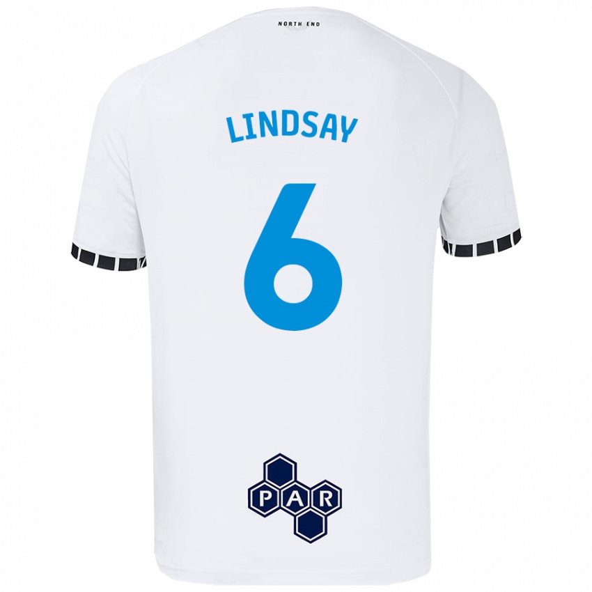 Dětské Liam Lindsay #6 Bílý Domů Hráčské Dresy 2024/25 Dres