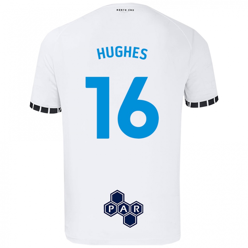 Dětské Andrew Hughes #16 Bílý Domů Hráčské Dresy 2024/25 Dres