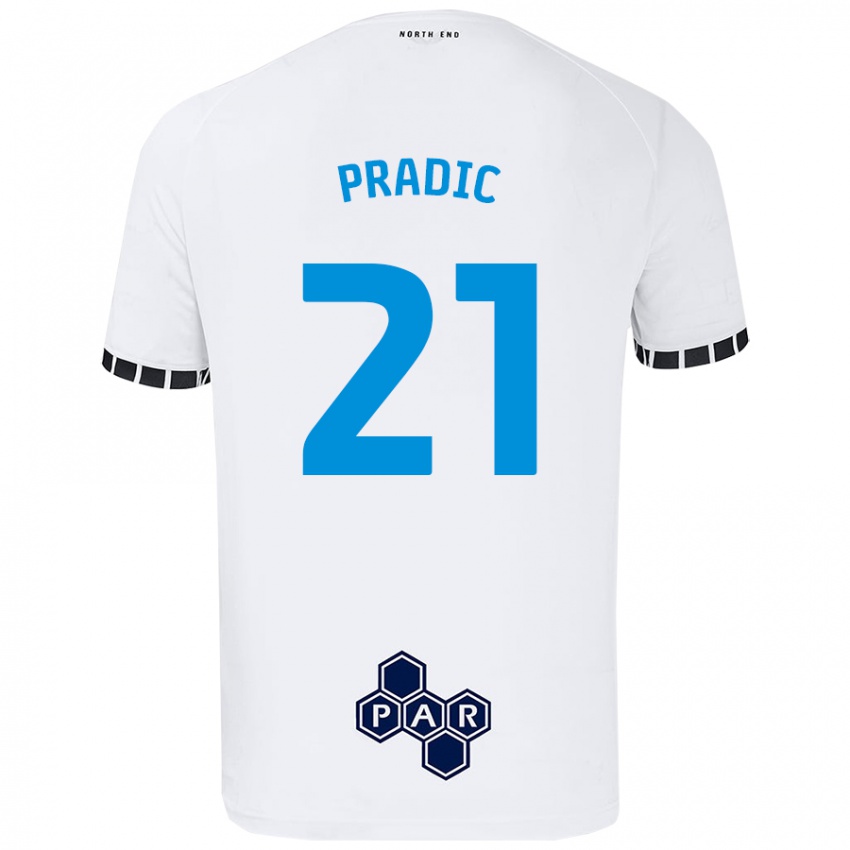 Dětské James Pradic #21 Bílý Domů Hráčské Dresy 2024/25 Dres