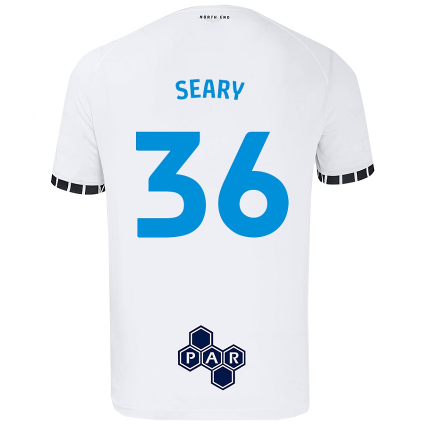 Dětské Josh Seary #36 Bílý Domů Hráčské Dresy 2024/25 Dres