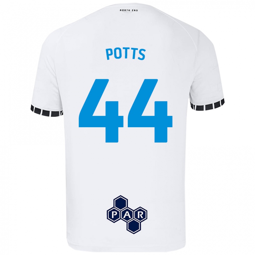 Dětské Brad Potts #44 Bílý Domů Hráčské Dresy 2024/25 Dres