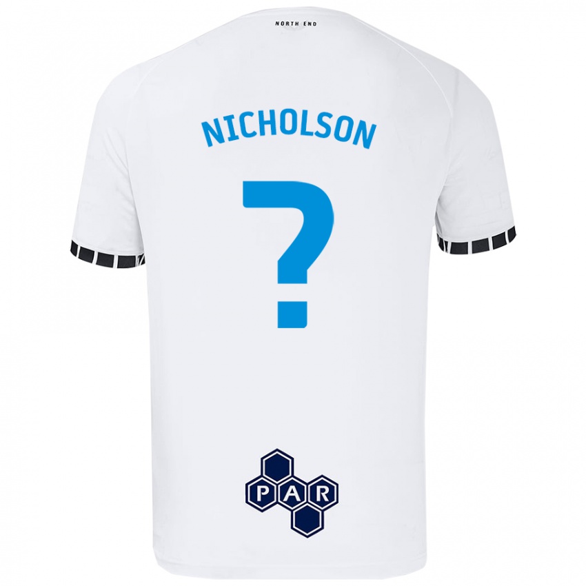 Dětské Joseph Nicholson #0 Bílý Domů Hráčské Dresy 2024/25 Dres