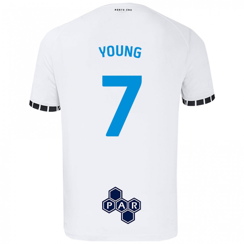 Dětské Danielle Young #7 Bílý Domů Hráčské Dresy 2024/25 Dres