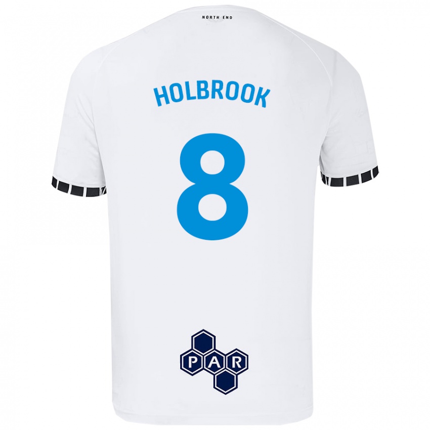 Dětské Jess Holbrook #8 Bílý Domů Hráčské Dresy 2024/25 Dres