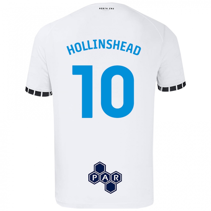 Dětské Emily Hollinshead #10 Bílý Domů Hráčské Dresy 2024/25 Dres