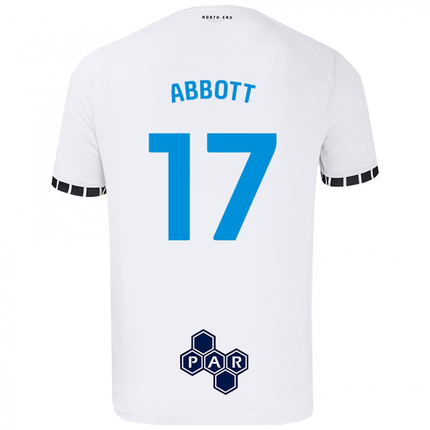 Dětské Becky Abbott #17 Bílý Domů Hráčské Dresy 2024/25 Dres