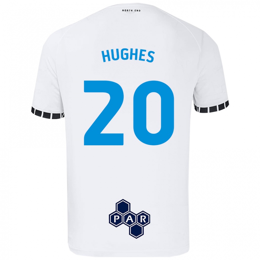 Dětské Amy Hughes #20 Bílý Domů Hráčské Dresy 2024/25 Dres